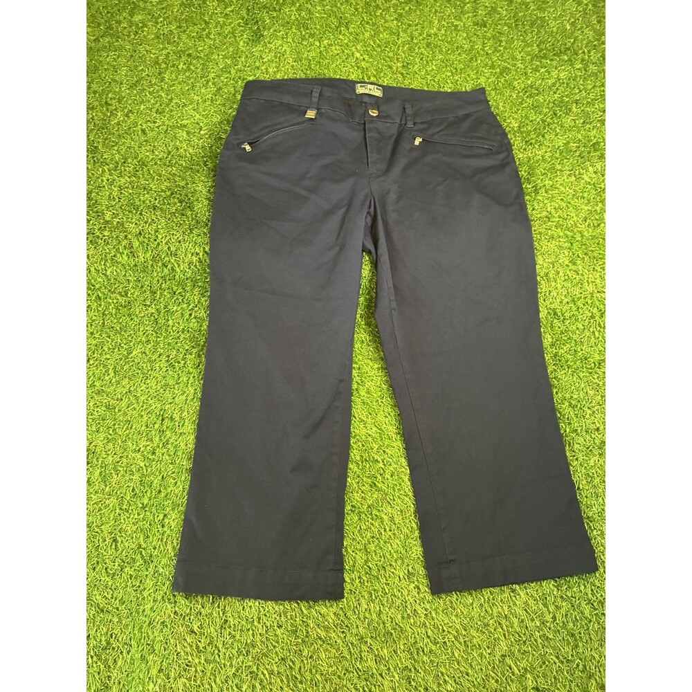 Lauren Ralph Lauren LRL Active Black Cropped Pants Women’s Size 10 Stretch